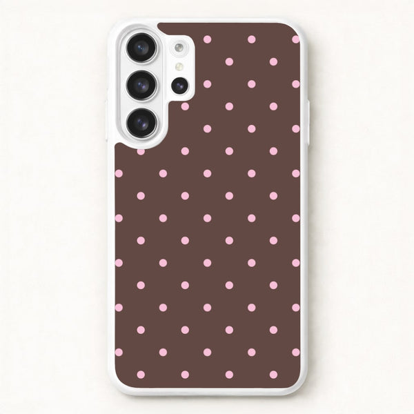 Chocolate & Strawberry Polka Dots Galaxy S26 Ultra Case
