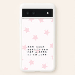 Pretty Sad Letter Beads Google Pixel 6a Case