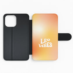 Leo Vibes Gradient Zodiac Flip Phone Case