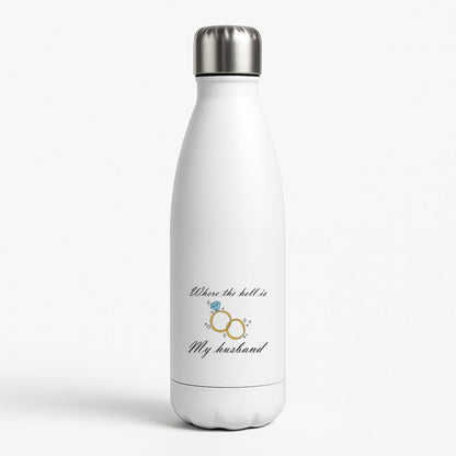 WTHIMH Cartoon Rings White Water Bottle
