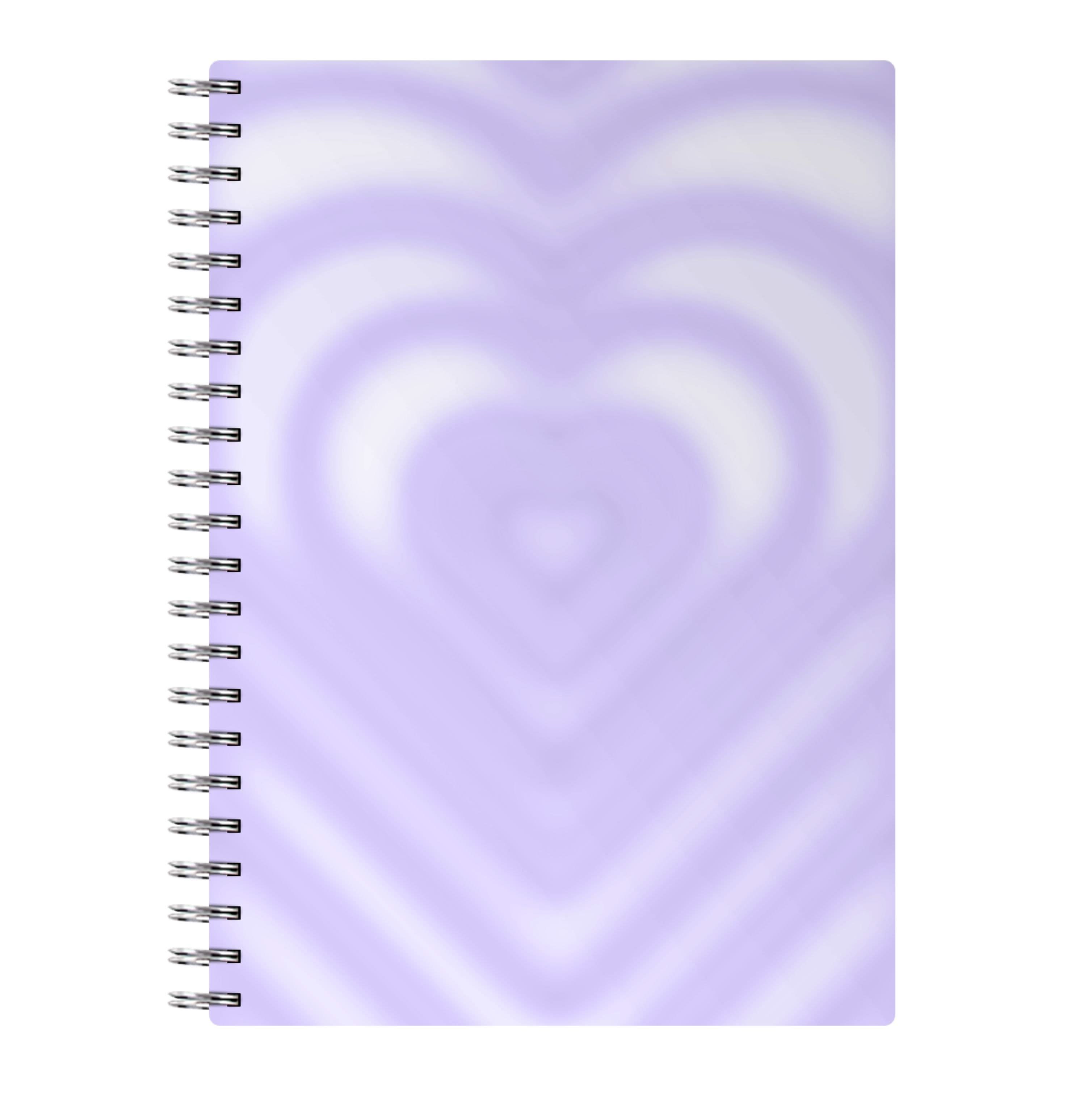 Drippy Love Heart Purple Notebook