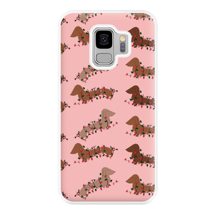 Dachshund Christmas Pattern Phone Case