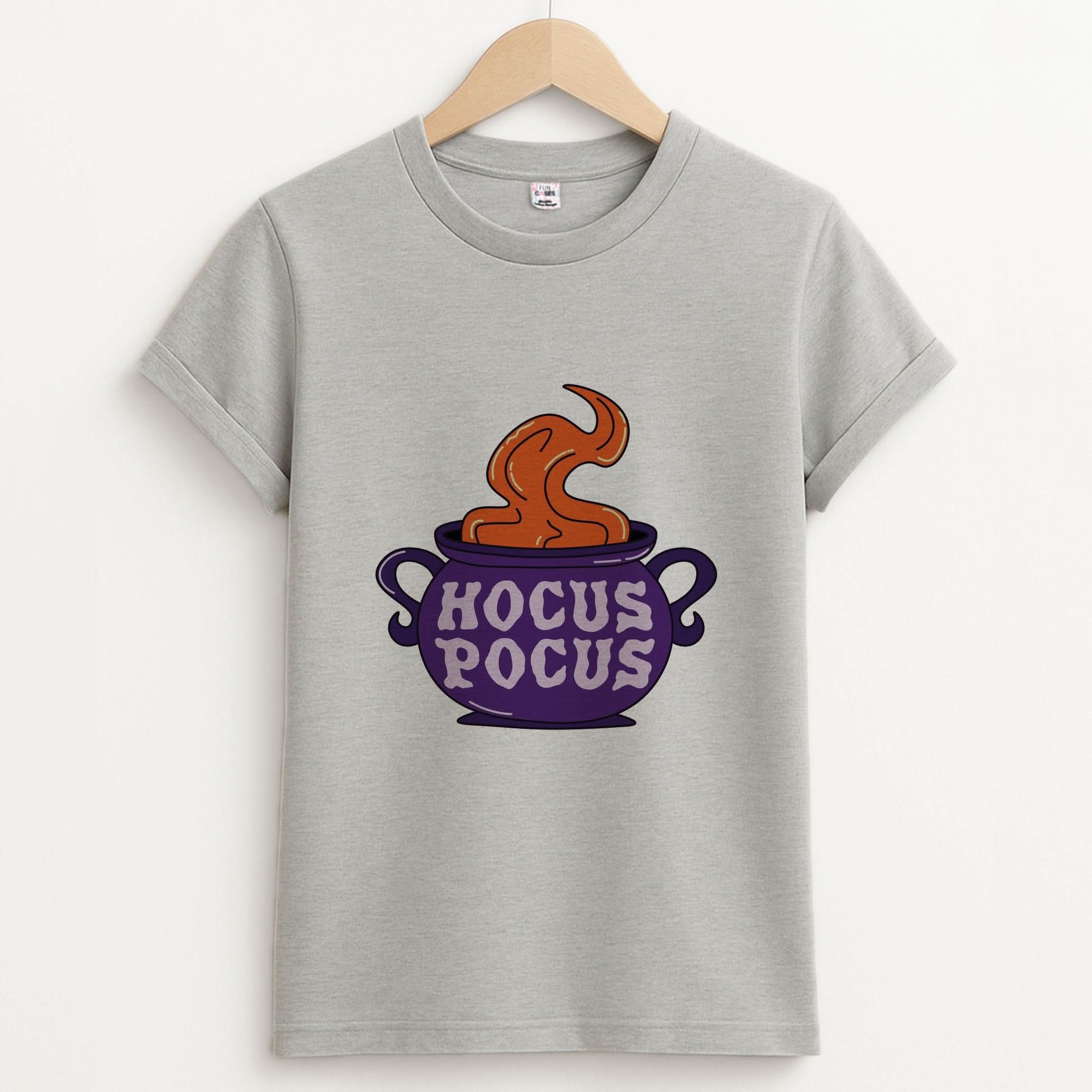 Hocus Pocus Cauldron Unisex Grey T-Shirt