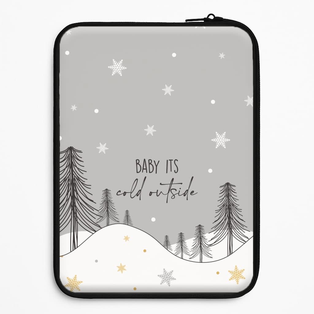 Baby It's Cold Outisde Landscape Laptop Sleeve