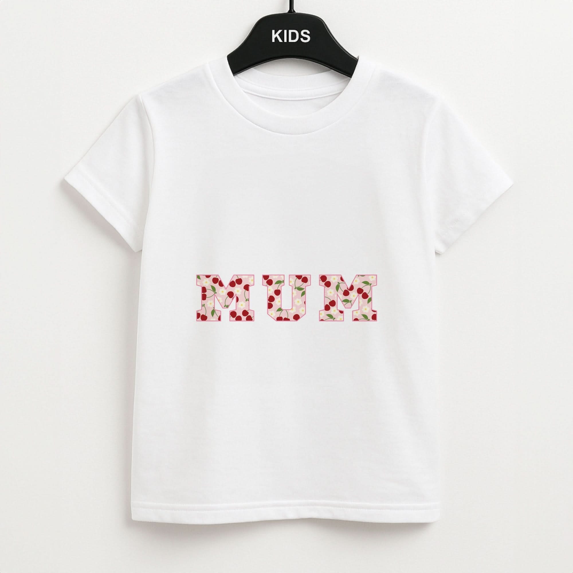 Floral Varsity Mum Kids T-Shirt