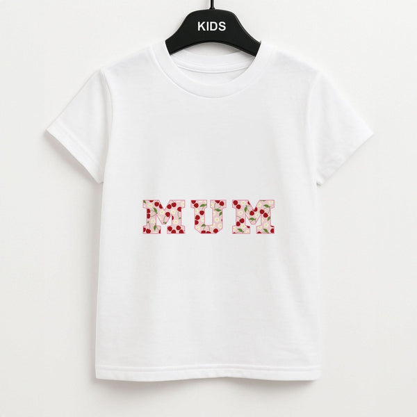 Floral Varsity Mum Kids Unisex T-Shirt