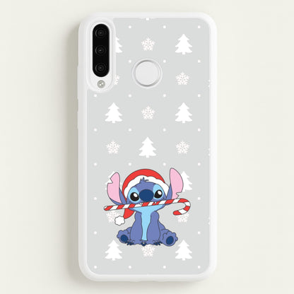 Cute Blue Alien Candycane Huawei P30 Pro Case