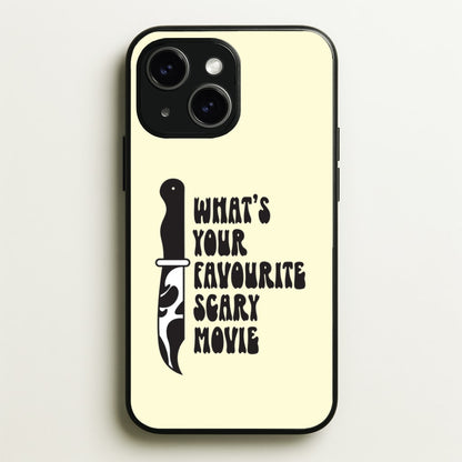 What's Your Favourite Scary Movie Trippy iPhone 15 Case