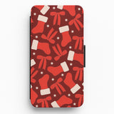 Christmas Patterns Wallet Phone Cases