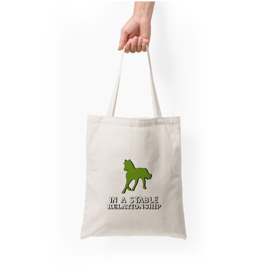 In A Stable Relationship - Horses Tote Bag