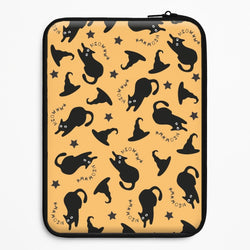 Black Cat And Hats Pattern Universal Laptop Sleeve