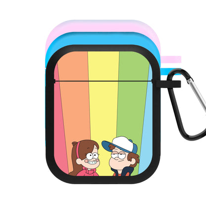 Mabel And Dipper Rainbow AirPods Case