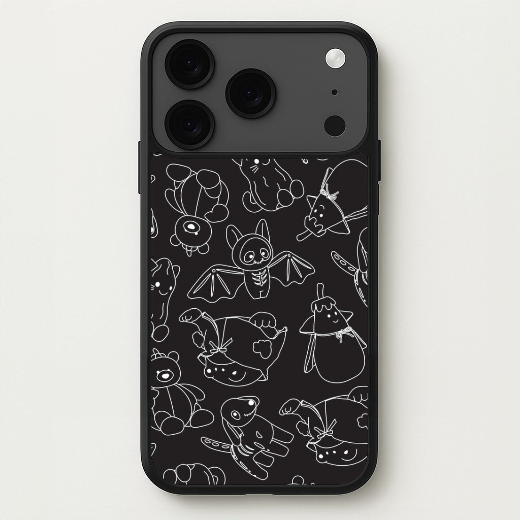 Halloween Plushies Pattern II - Halloween iPhone 17 Pro Case