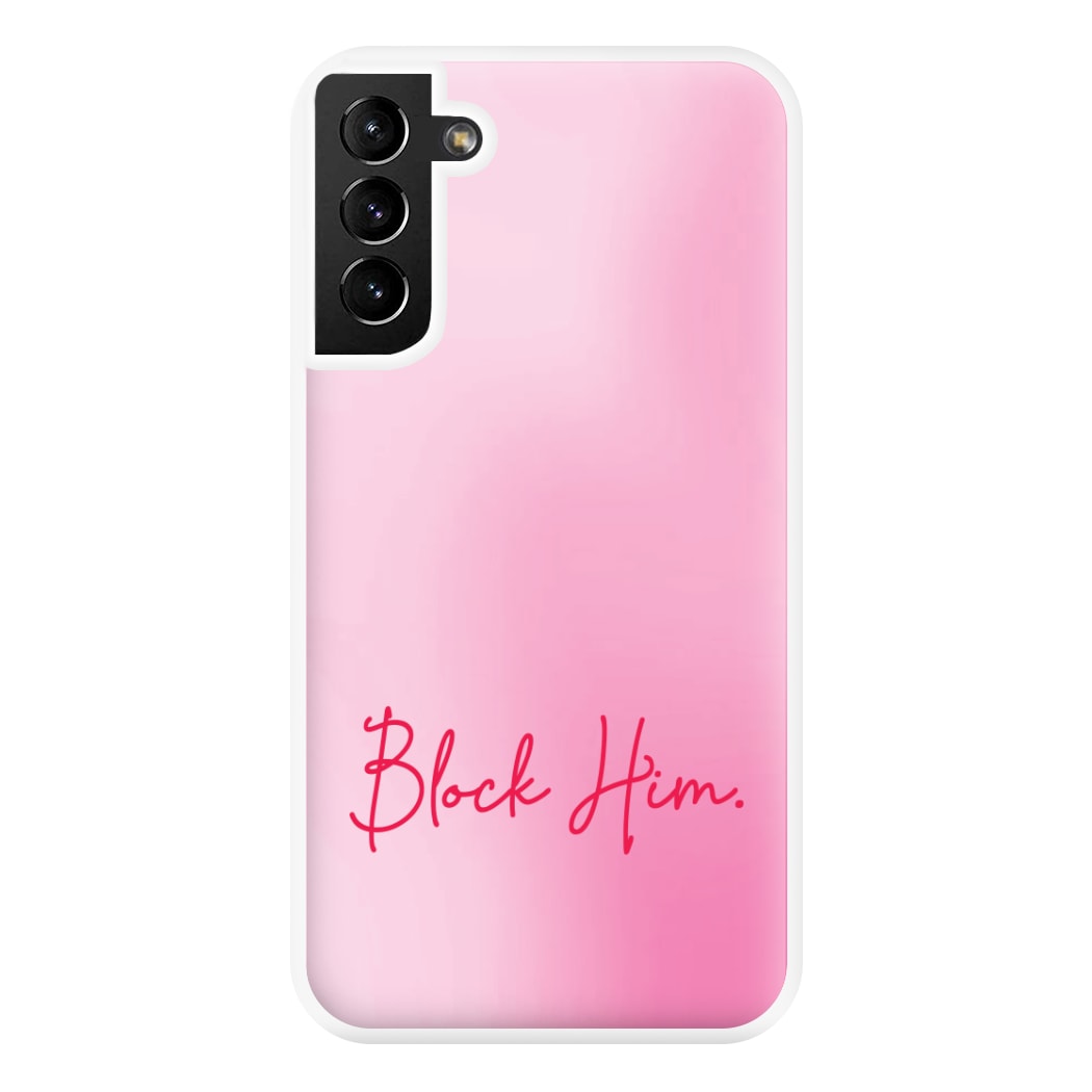 Block Him Pink Gradient Galaxy S21 Case