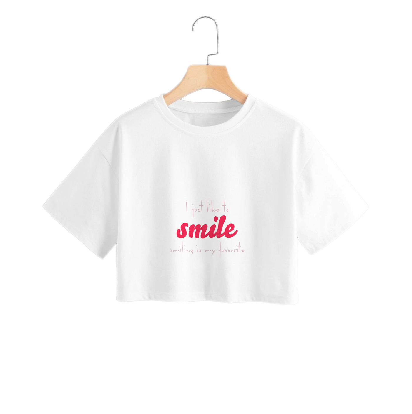 I Just Like To Smile - Elf Crop Top