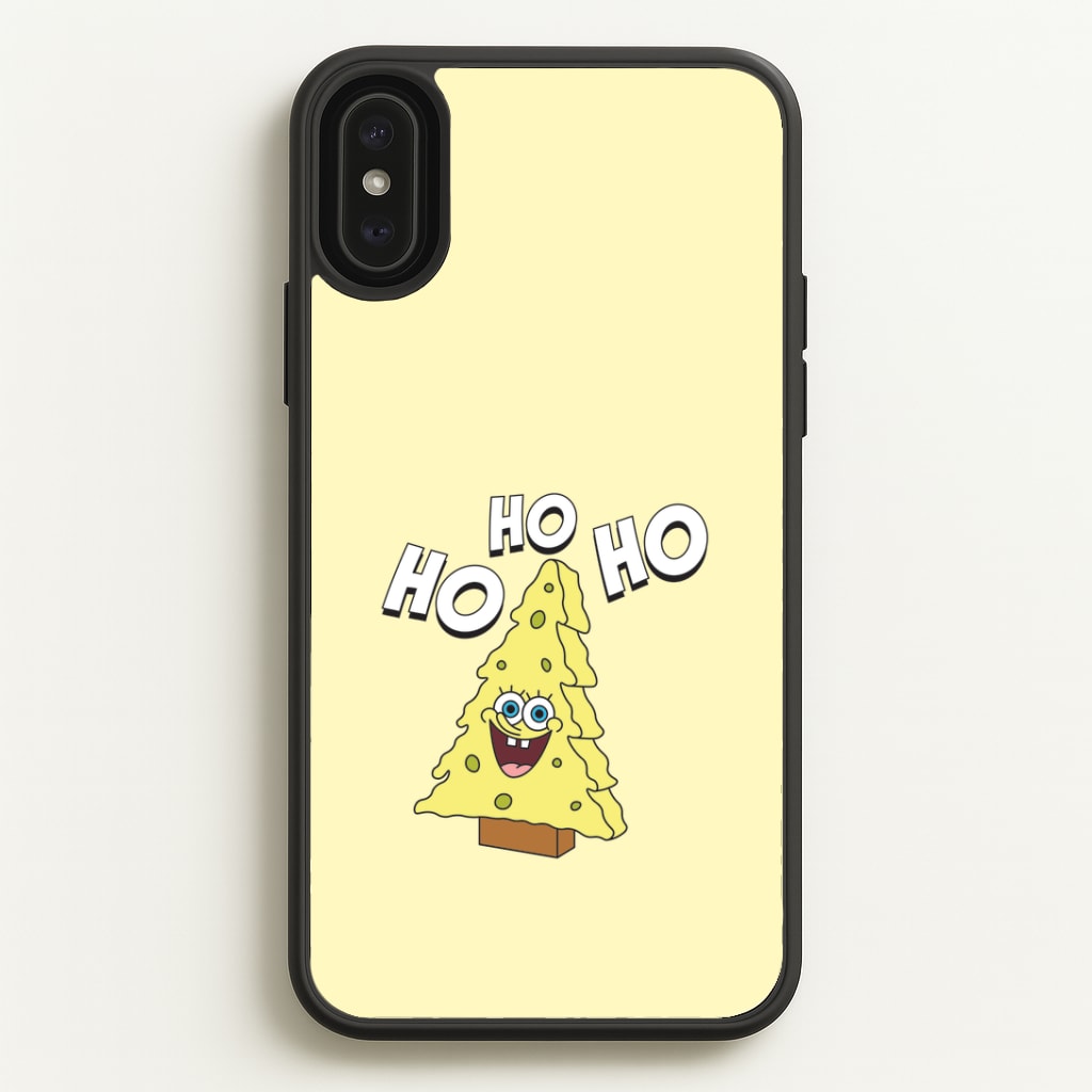 Christmas Tree Cartoon Sponge iPhone XS Max Case