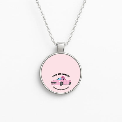 We're Going Haunting  Circle Necklace