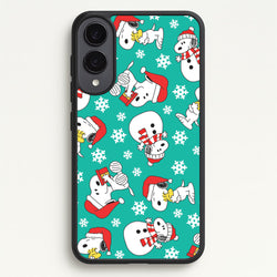 Christmas Cartoon Beagle Pattern Galaxy S25 Edge Case