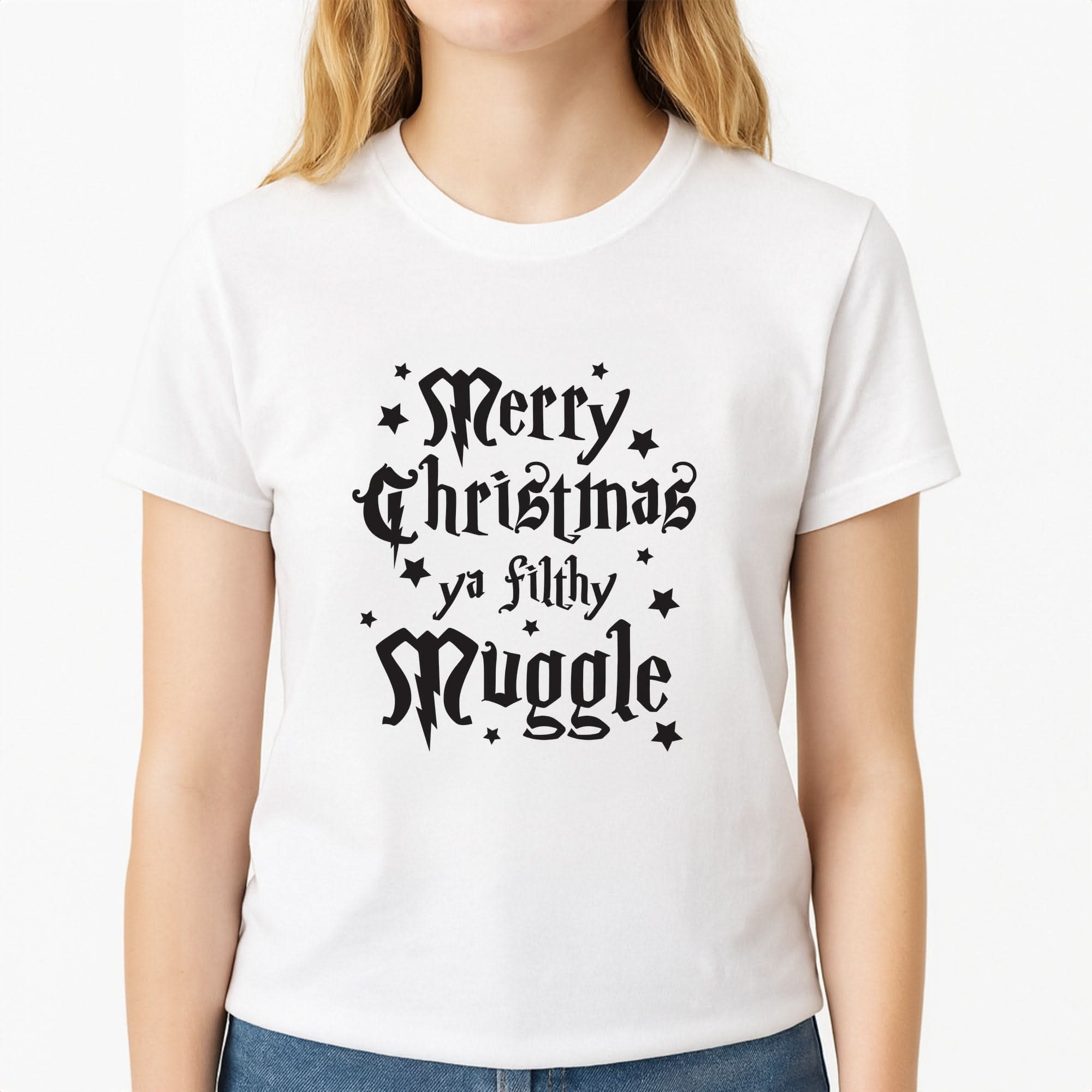 Merry Christmas You Filthy Muggle Womens T-Shirt