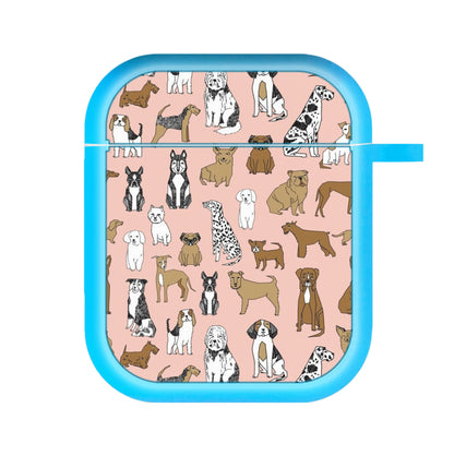 Dog Breeds - Animal Pattern AirPods Case