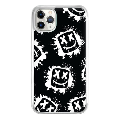 Black And White Helmet DJ Pattern Phone Case