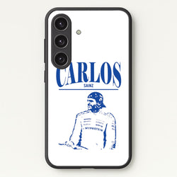 Carlos White And Blue Galaxy S25 Case