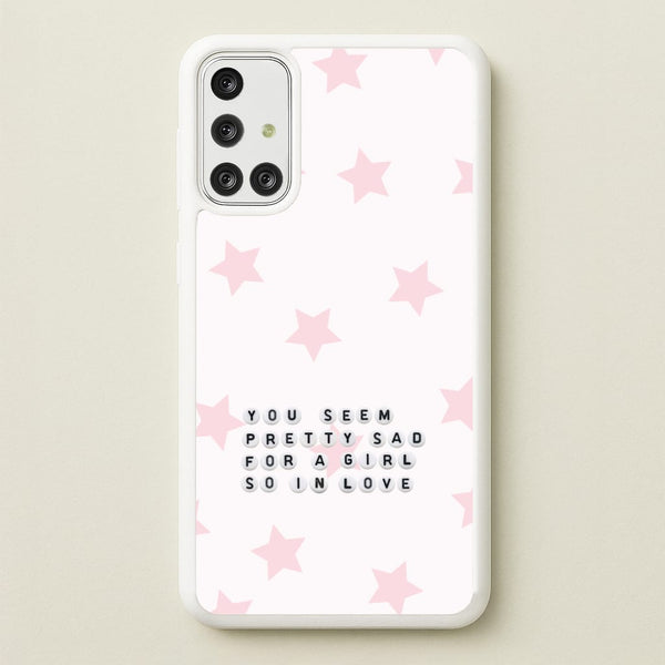 Pretty Sad Letter Beads Galaxy A71 Case