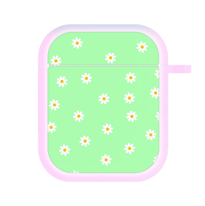 Teal Daisies AirPods Case