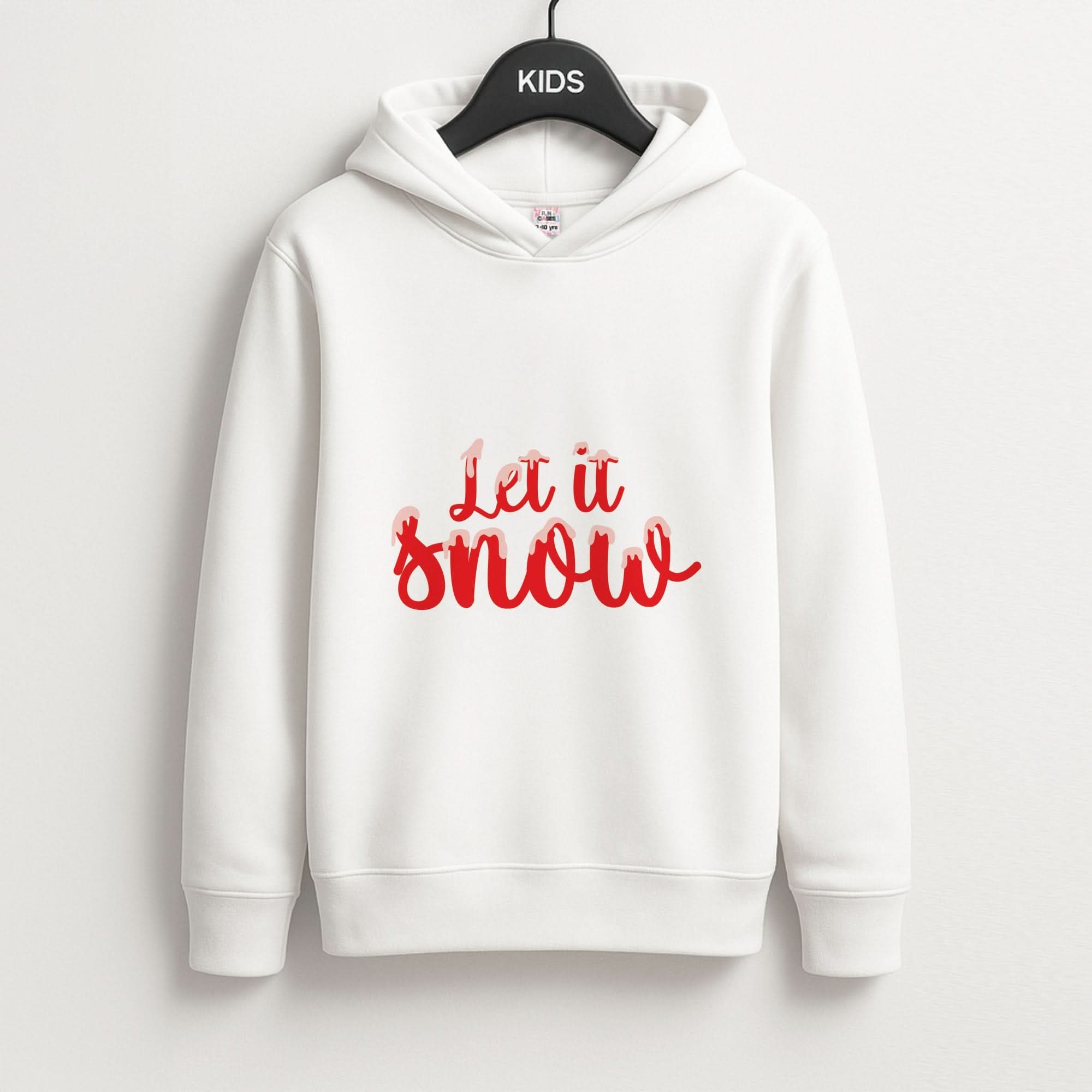 Let It Snow Snowflakes Kids Hoodie