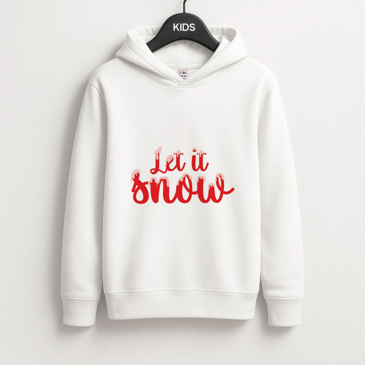 Let It Snow Snowflakes Kids Hoodie