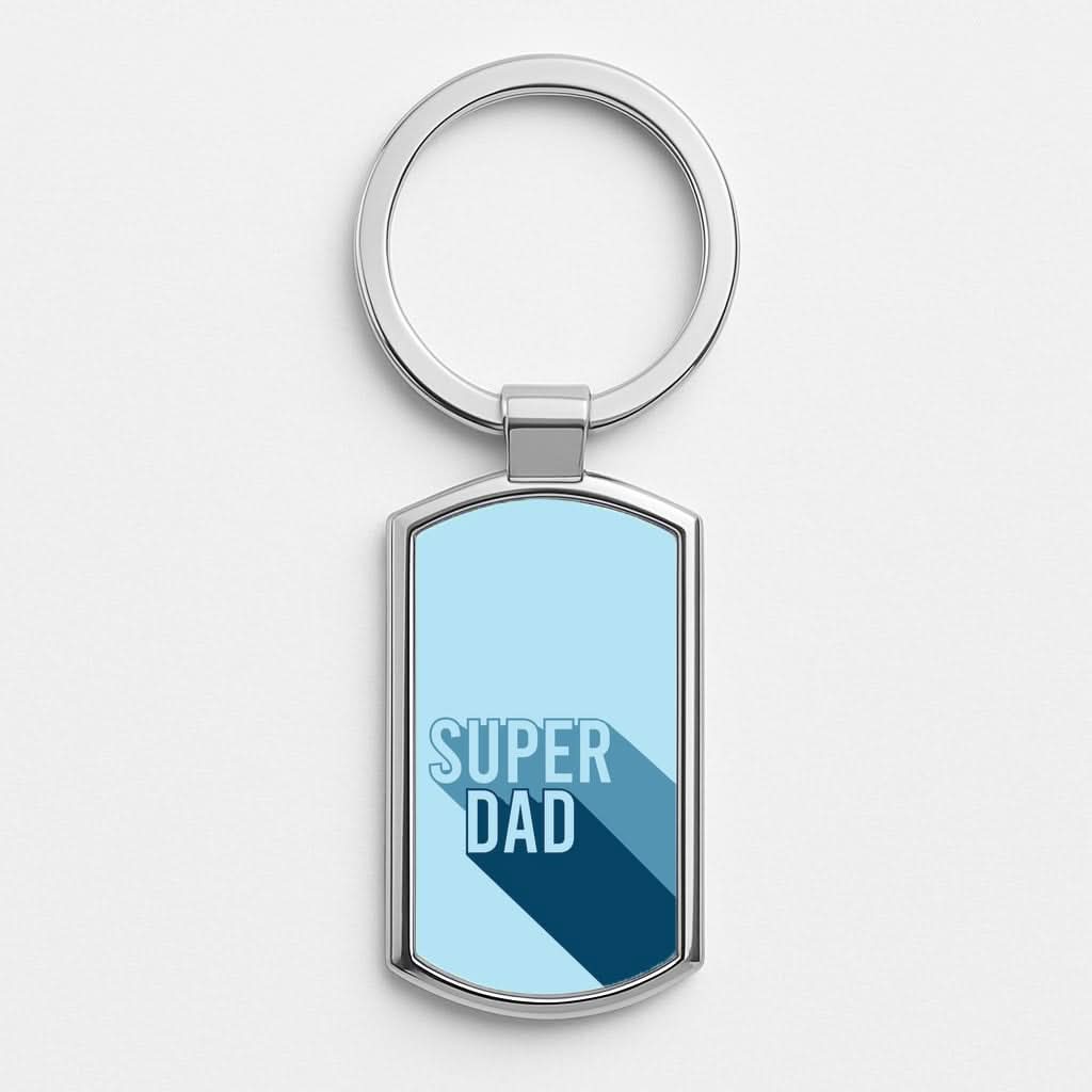 Super Dad Title Luxury Keyring
