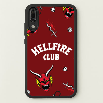 Hellfire Club Icons Collage Red Huawei P20 Case