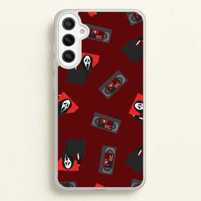VHS & Ghostface Pattern Galaxy A36 Case