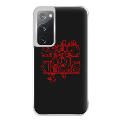 Should I Stay Or Should I Go Upside Down Phone Case