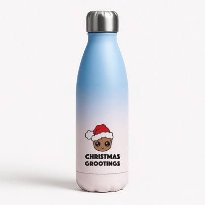 Christmas Grootings  Blue Water Bottle