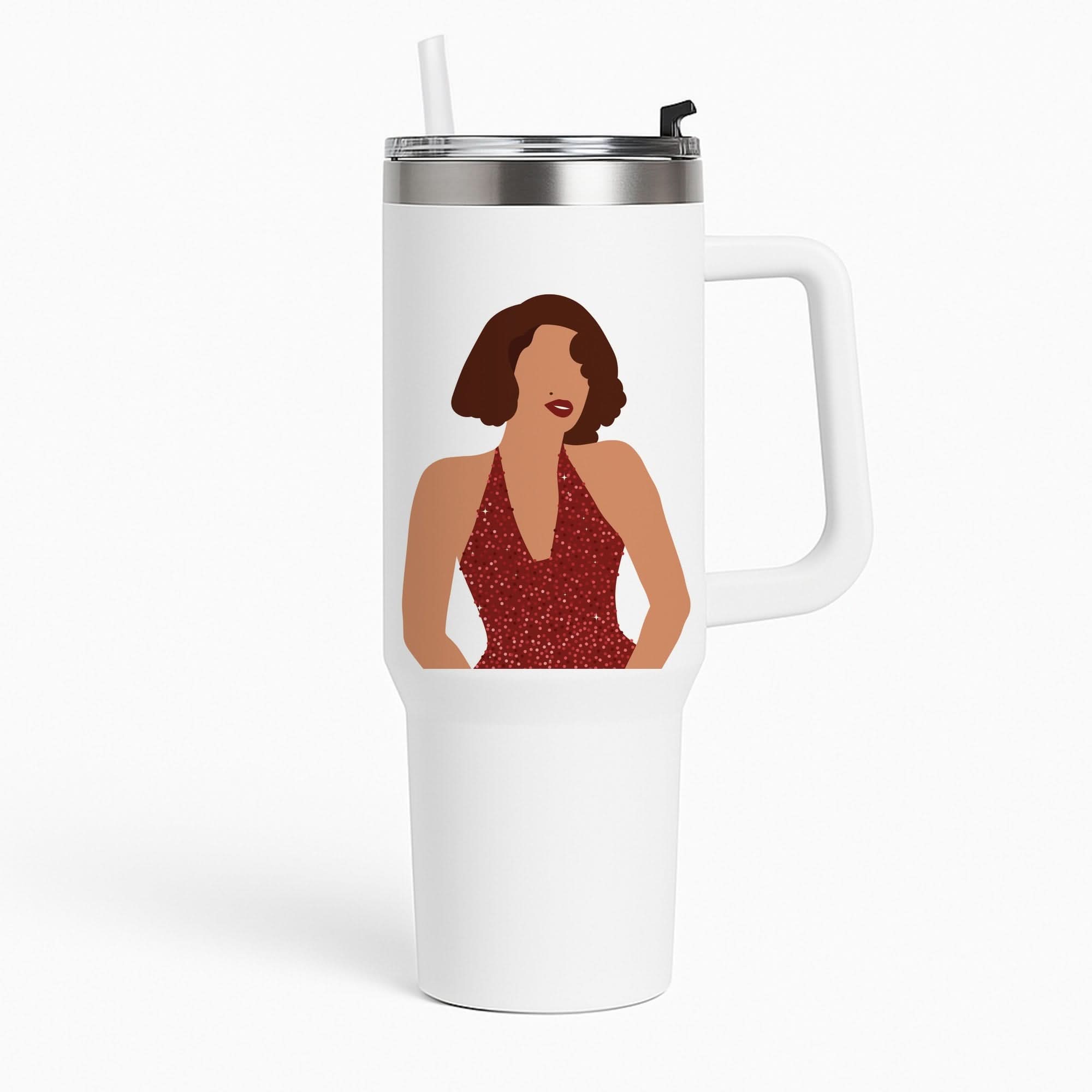 Red Sparkly Dress Tumbler