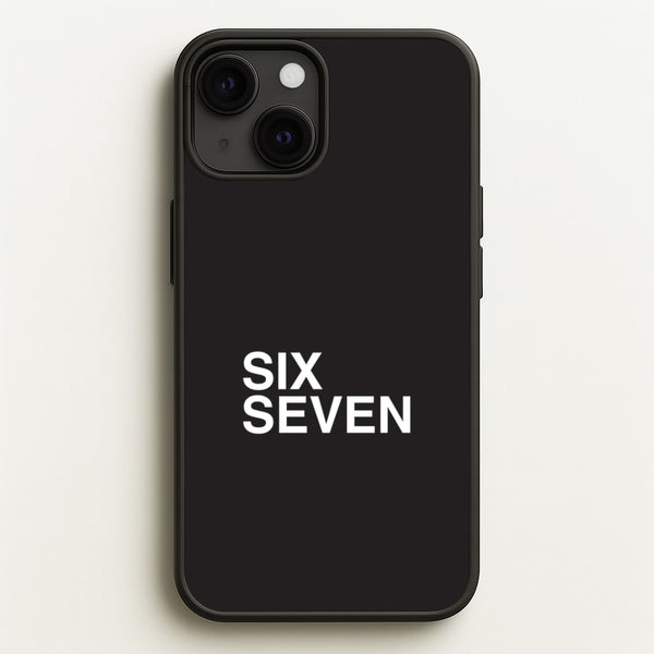 6 7 Black iPhone 13 Case