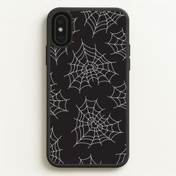 Spiderweb Hearts Pattern iPhone XS Max Case