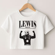 Lewis Red And Gold Crop top 1