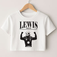 Lewis Red And Gold Crop top