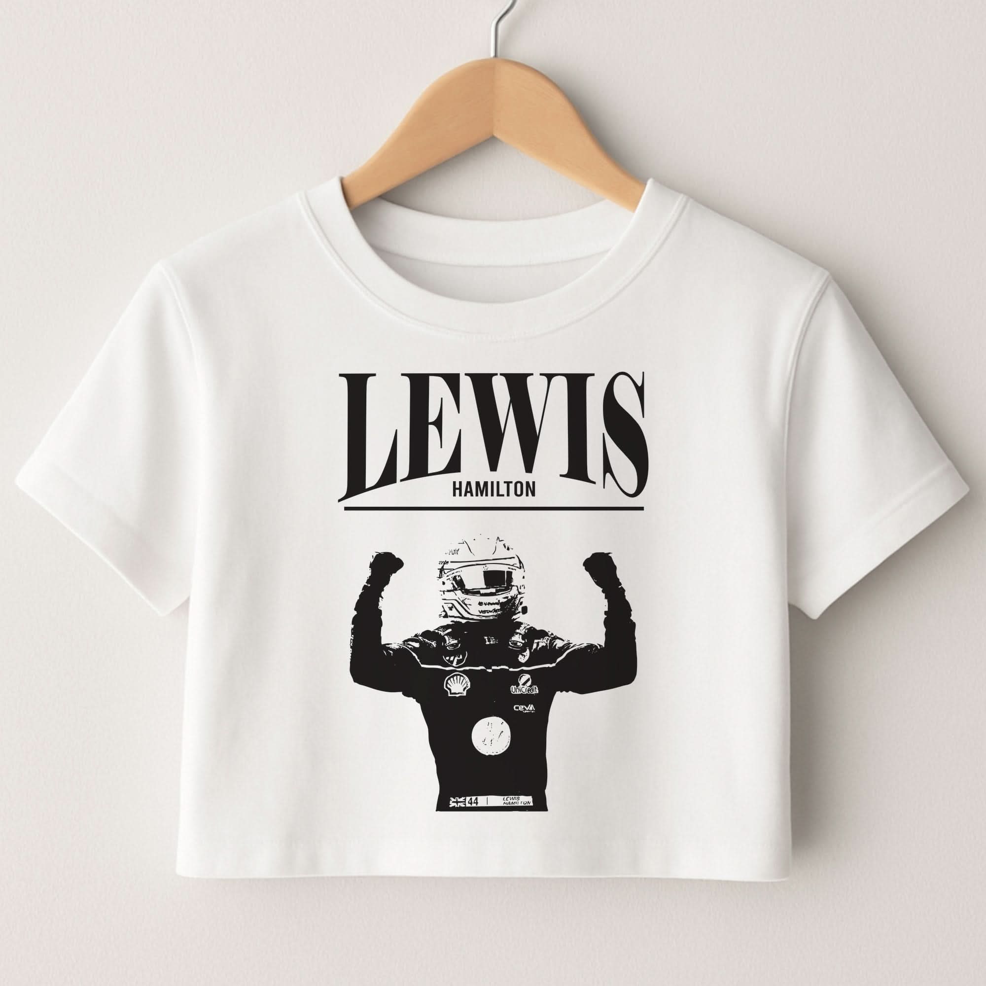 Lewis Red And Gold Crop Top
