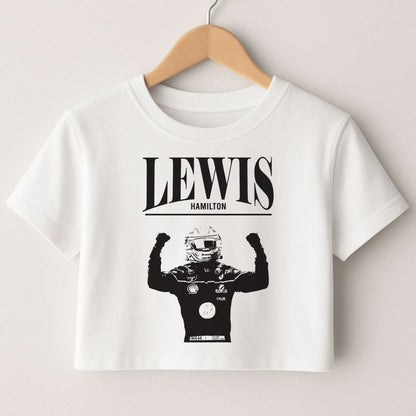 Lewis Red And Gold Crop Top