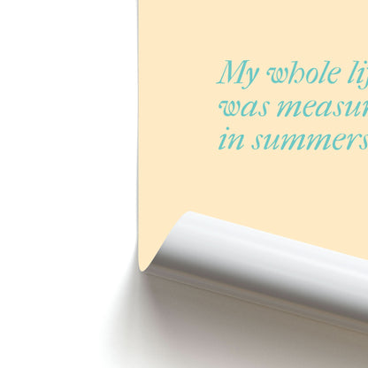 Measured In Summers Poster