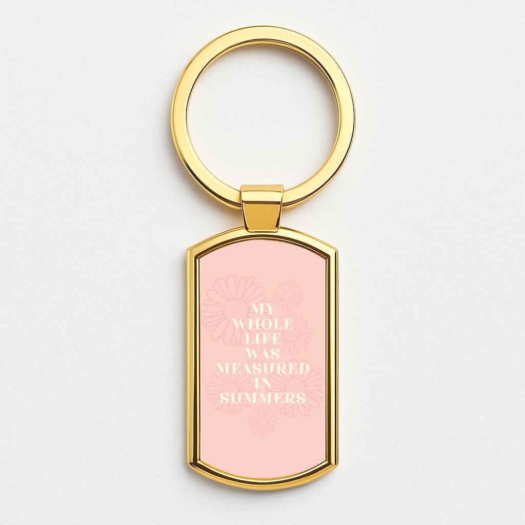 Dasies Quote Gold Keyring
