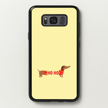 Christmas Jumper Ho Ho Dachshund Galaxy S8 Case