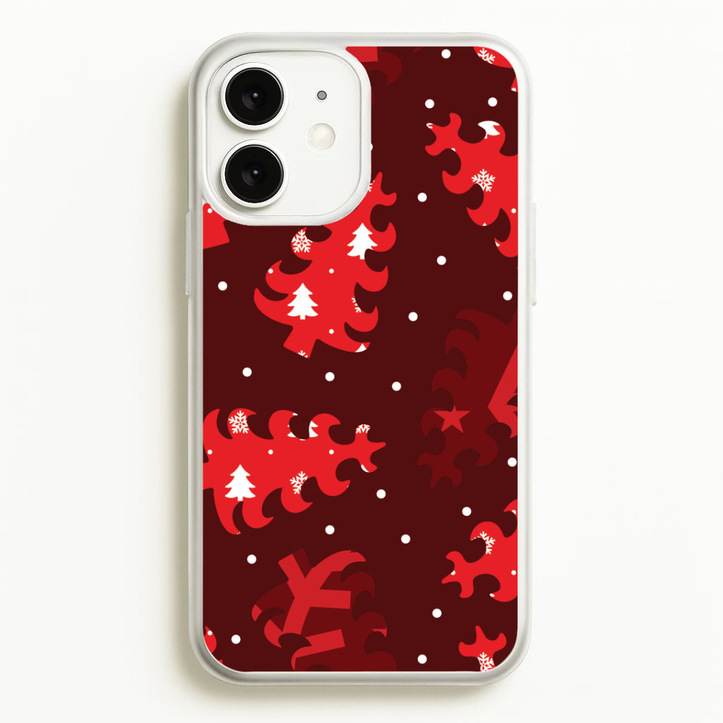 Wrapping Paper Christmas Tree Pattern iPhone 11 Case