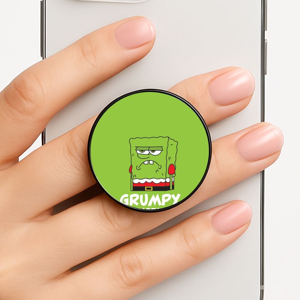 Grumpy Christmas Cartoon Sponge FunGrip