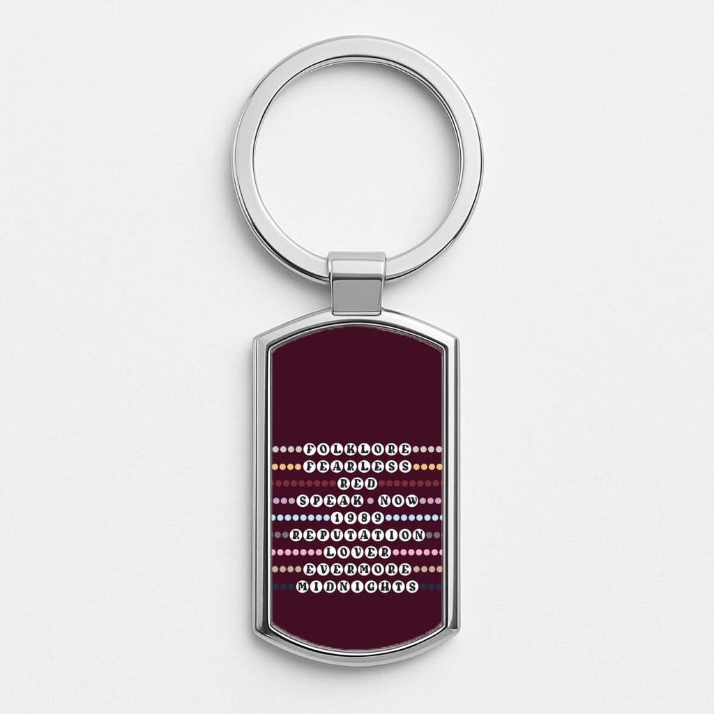 Concert Bracelets  Silver Metal Keyring