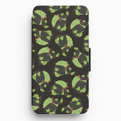 Vampire Frog Pattern  - Halloween Flip / Wallet Phone Case
