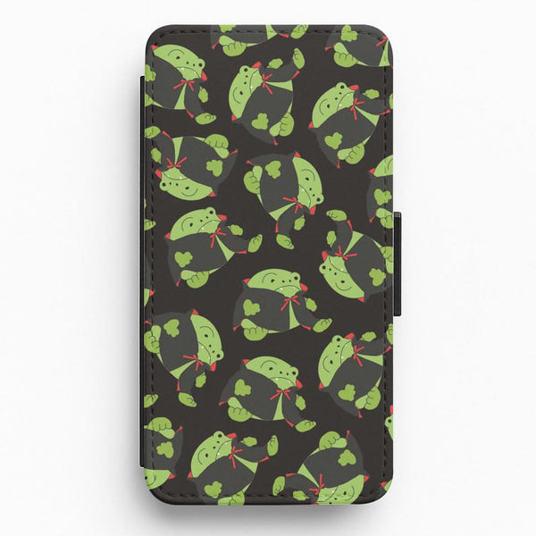 Vampire Frog Pattern  - Halloween Flip / Wallet Phone Case